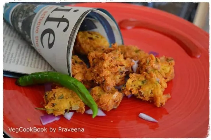 Image for Chickpea Fritters / Chana Pakoda (Air Fryer, Stove top)