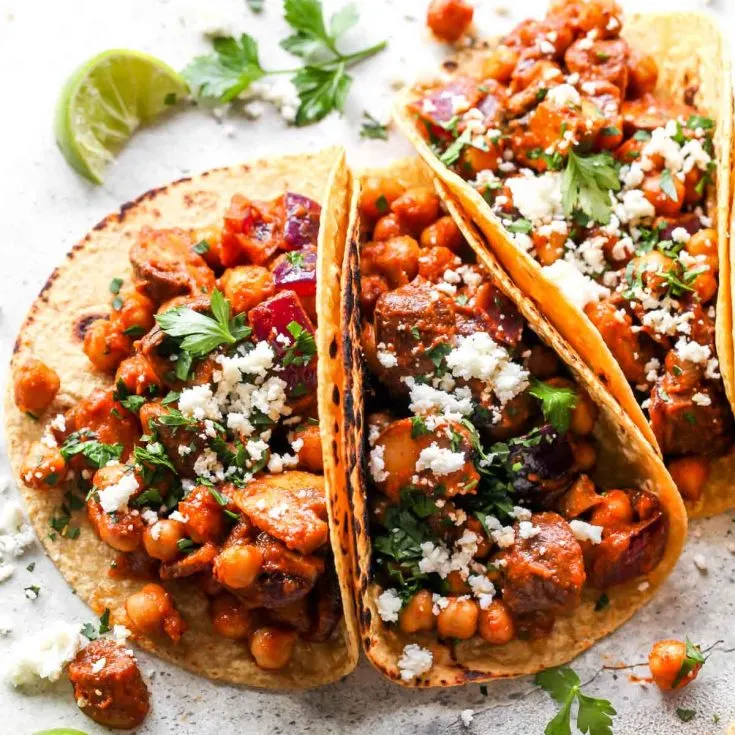 Image for Al Pastor Chickpea Tacos