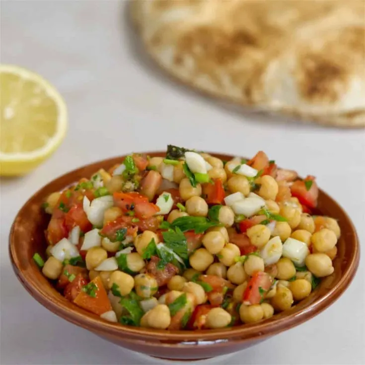 Image for Balela (Easy Lebanese Warmed Chickpea Salad)