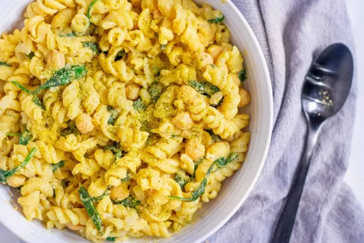 Image for Vegan Chickpea Florentine Pasta 30 Minute One Pot Meal