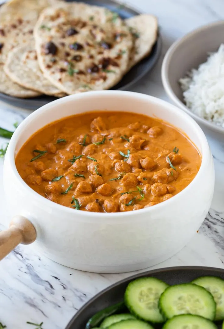 Image for Restaurant Style Healthy Chickpea Tikka Masala | Vegetarian Tikka Masala
