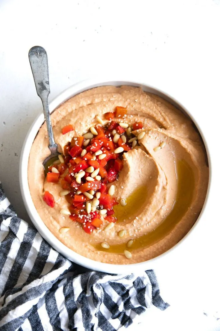 Image for Roasted Red Pepper Hummus Recipe
