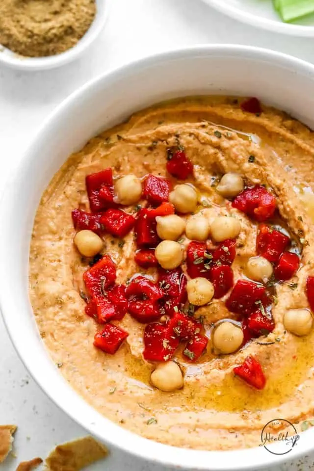 Image for Roasted Red Pepper Hummus (vegan)