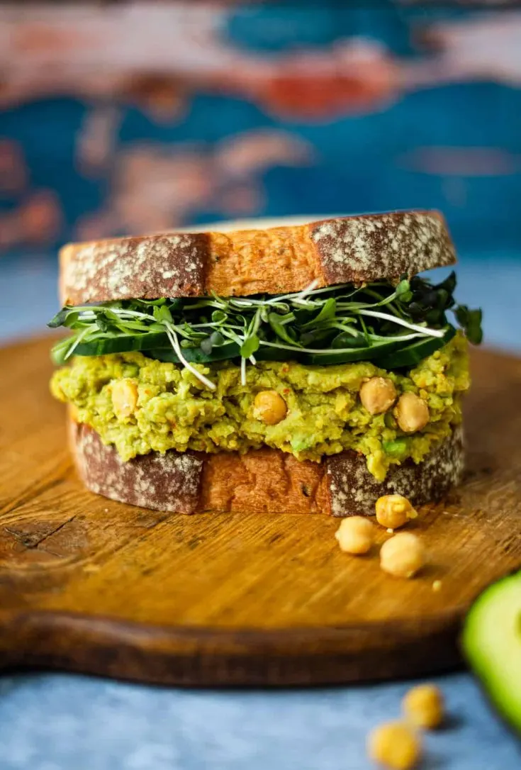 Image for Smashed Chickpea and Avocado Sandwiches