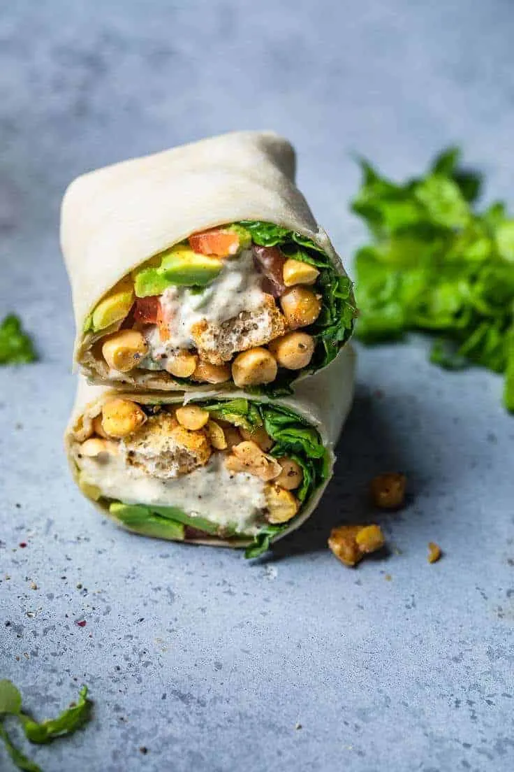 Image for Vegan Chickpea Caesar Wraps