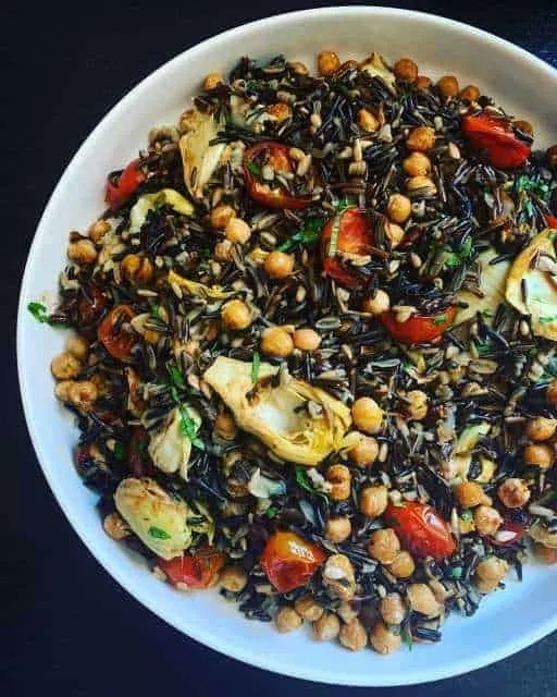 Image for Wild Rice with Artichokes and Chickpeas