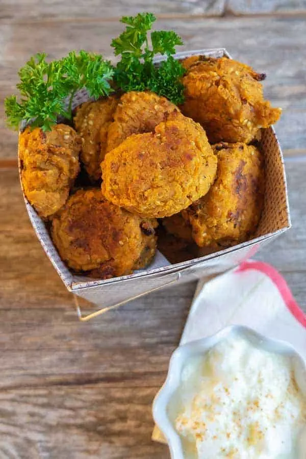 Image for Gluten-Free Baked Yam Falafel