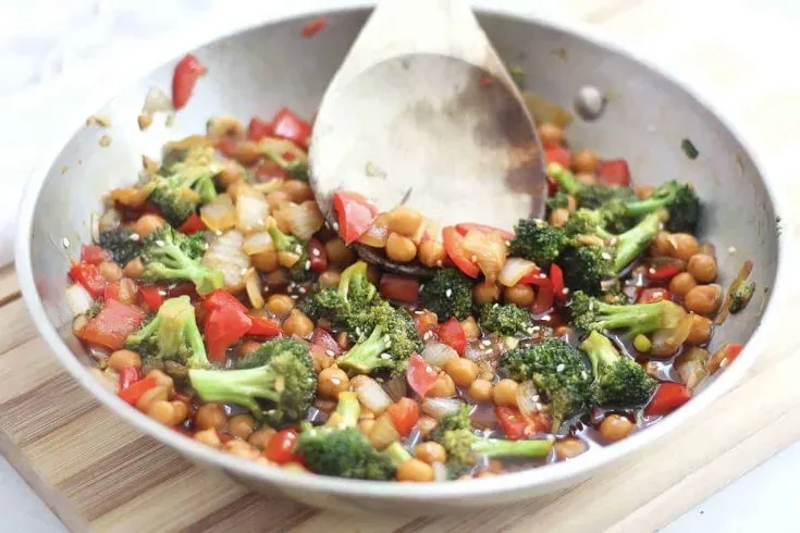 Image for Vegetable Chickpea Teriyaki (Vegan and Gluten-Free)