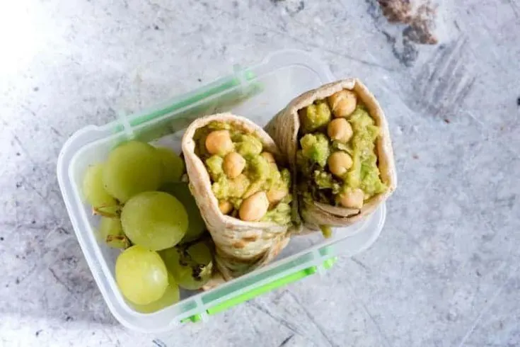 Image for Avocado And Smashed Chickpea Wraps (GF, Vegan)
