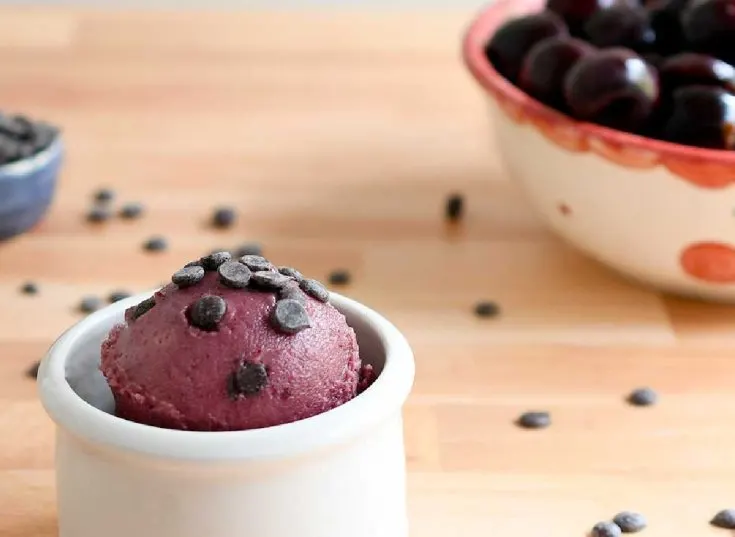 Image for Ninja Creami Cherry Ice Cream Recipe (Dairy-free & Vegan)