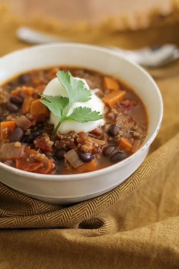 Image for Sweet Potato, Black Bean, and Quinoa Chili