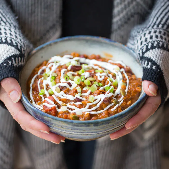 Image for Slow Cooker Pumpkin Red Lentil Chili