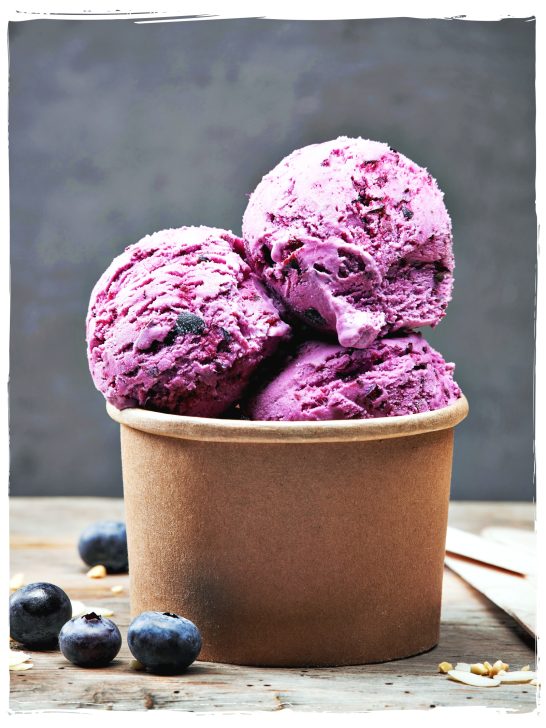 Lavender Blueberry Frozen Yogurt in the Ninja Creami Vegan Plant Based Recipe Planted365