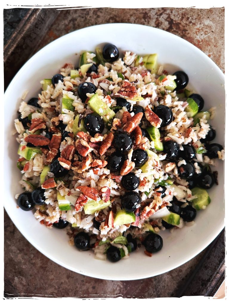 Wild Rice and Blueberry Salad Easy Vegan Recipe Planted365 pic IMG_9811